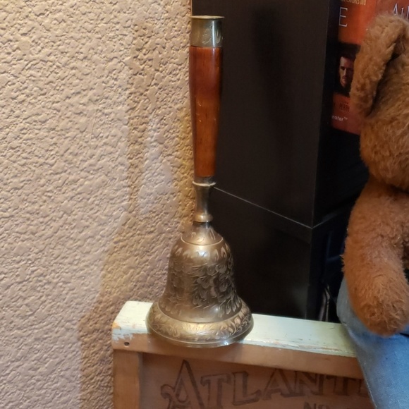 unbranded Other - Vintage brass bell with wooden handle